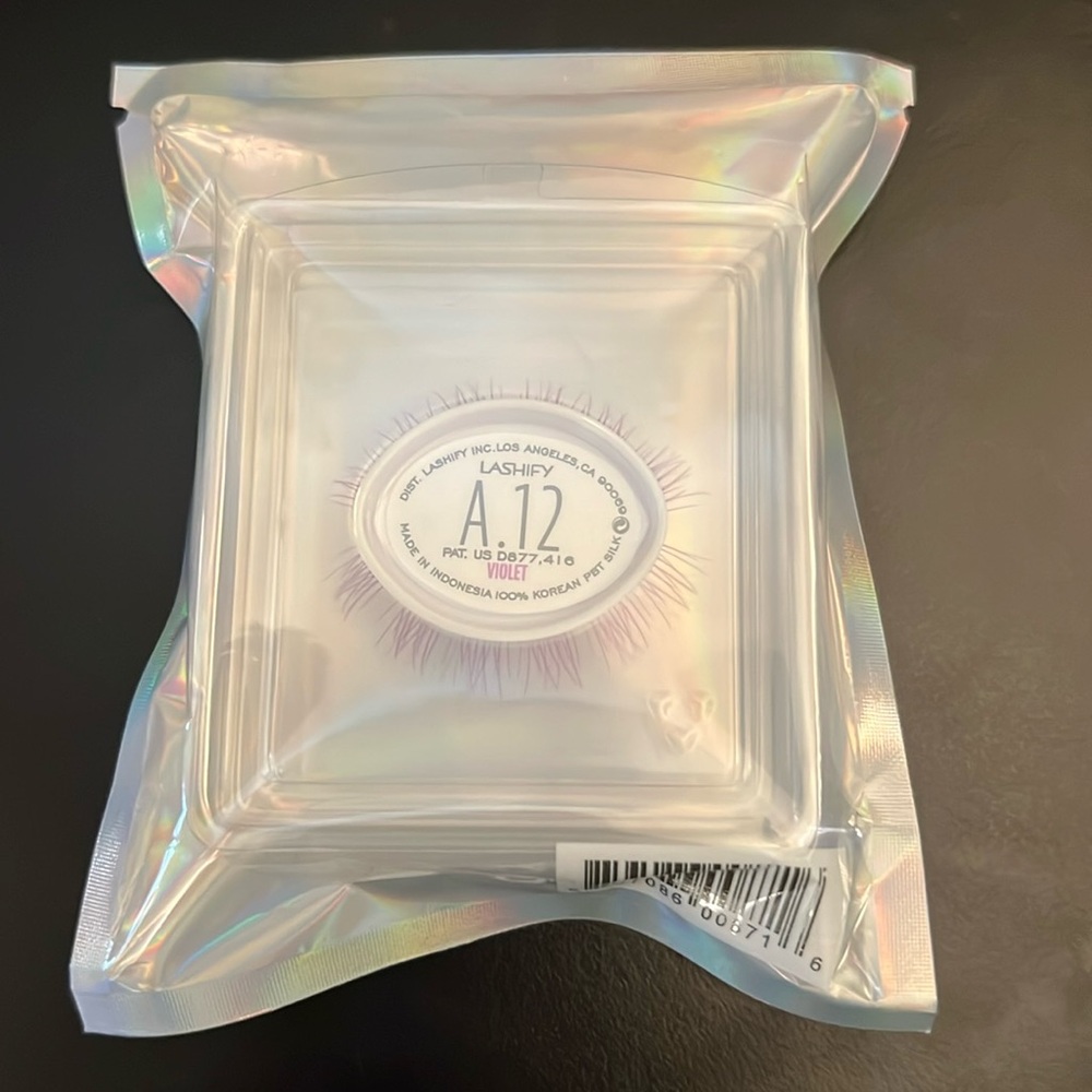 Lashify gossamer set A12 violet colored lashes false eyelashes extensions